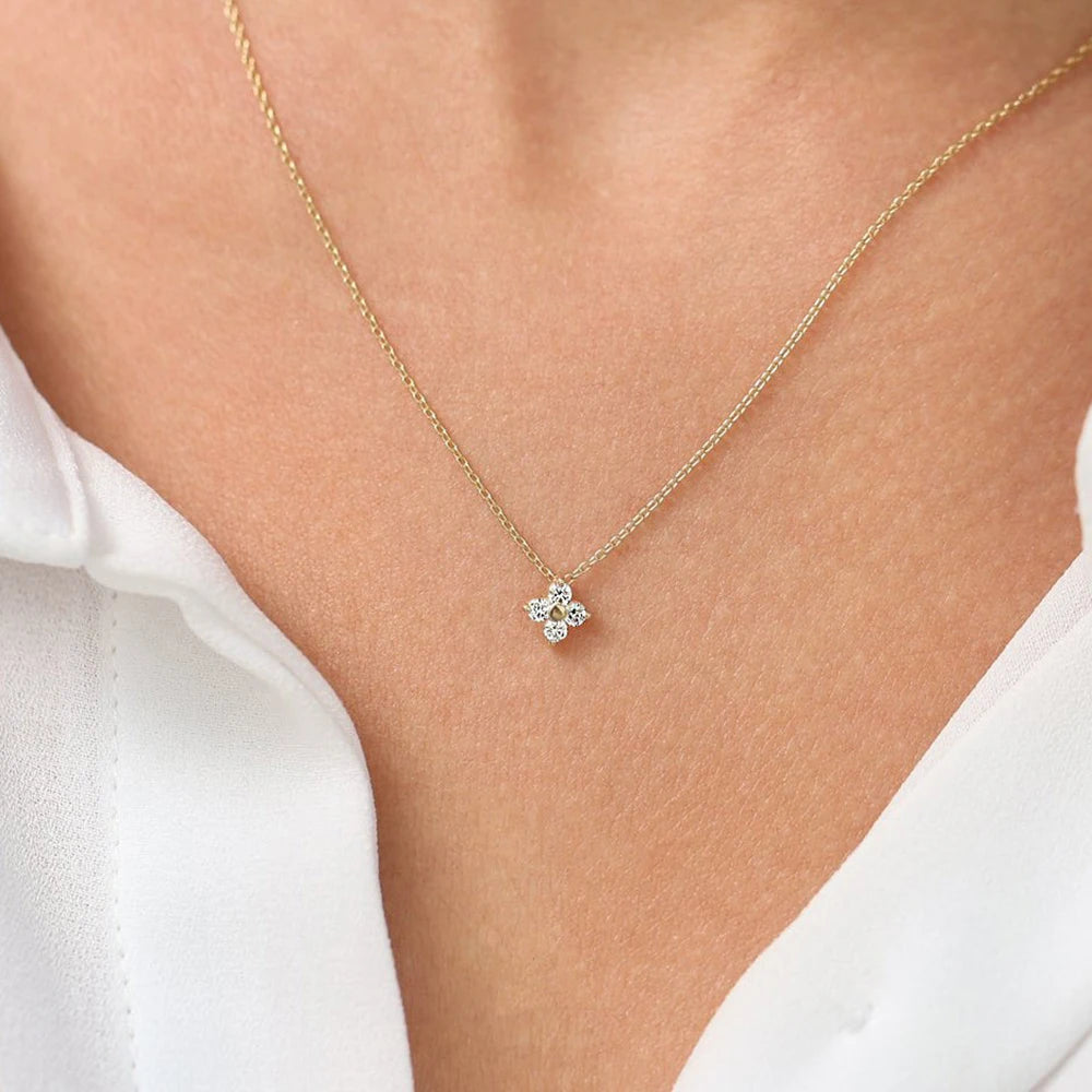 Anna Four Petal Necklace