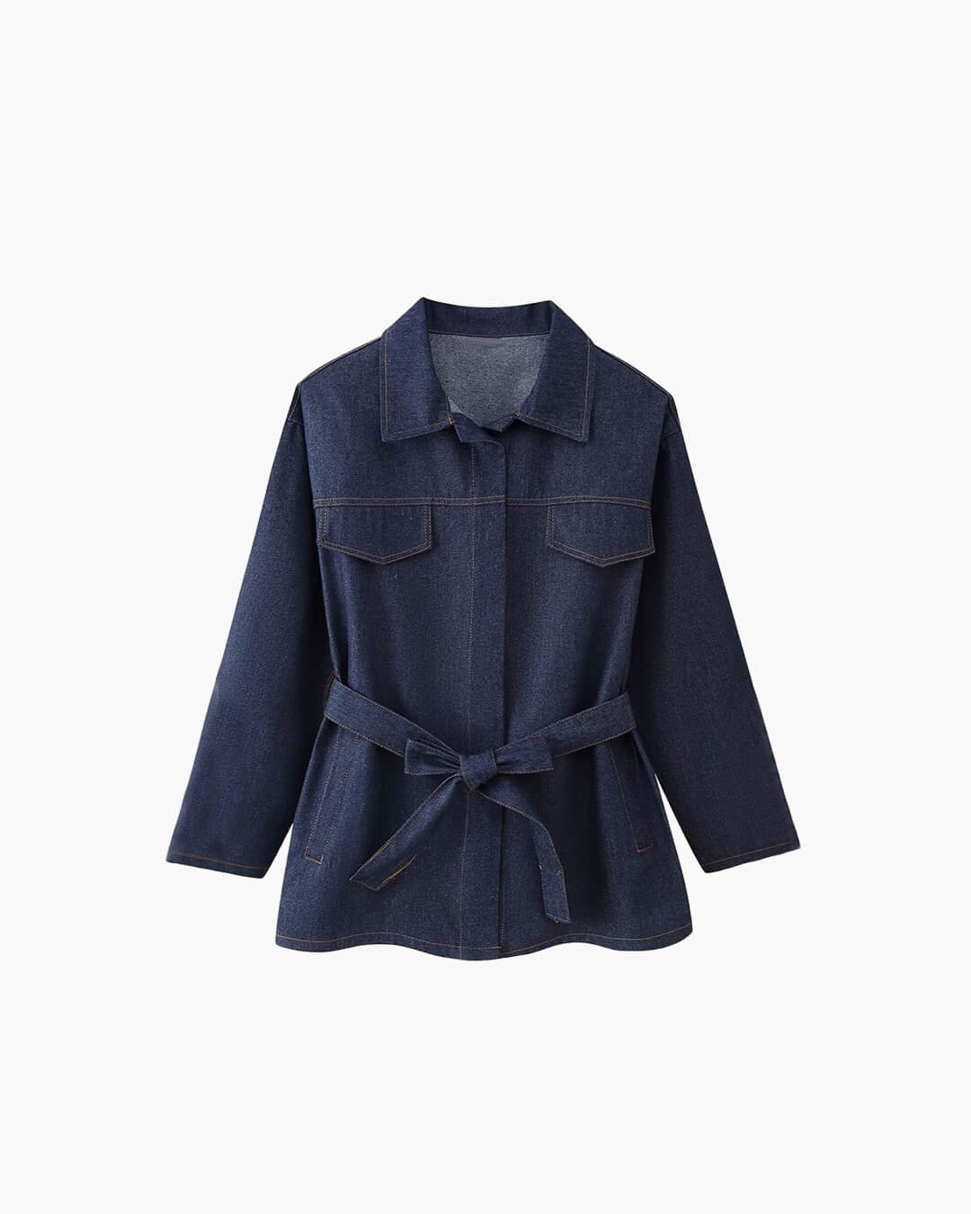 ZEYA - Avery Belted Denim Set