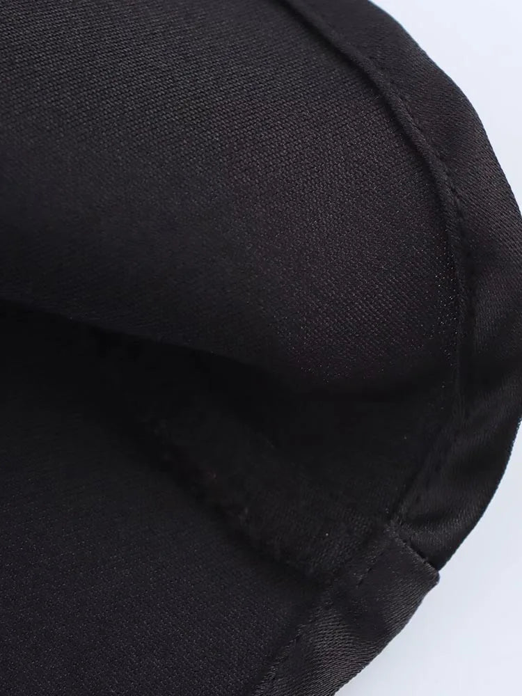 ZEYA - Callie Satin Halter Draped Mini Dress