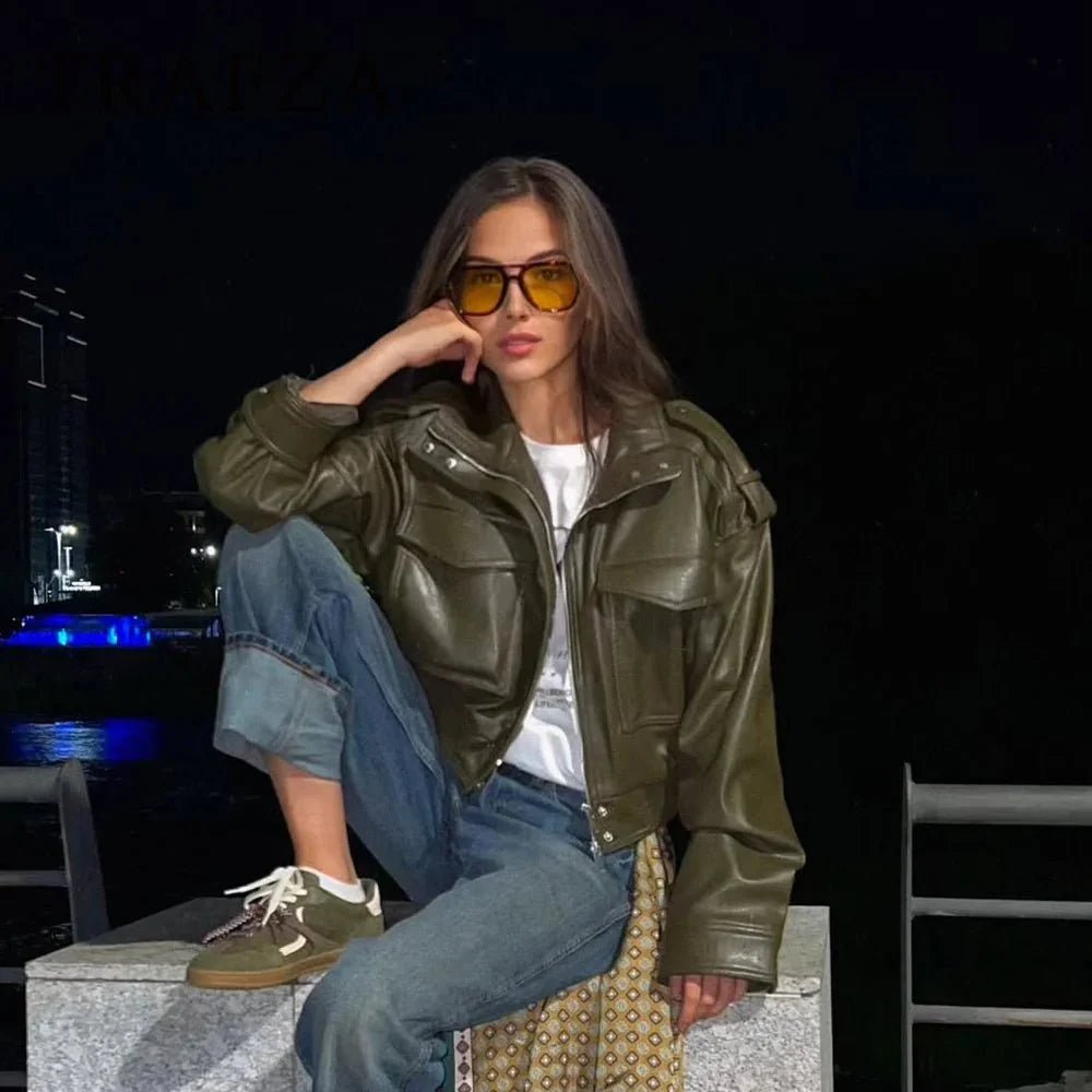 ZEYA - Eleanor Faux Leather Jacket