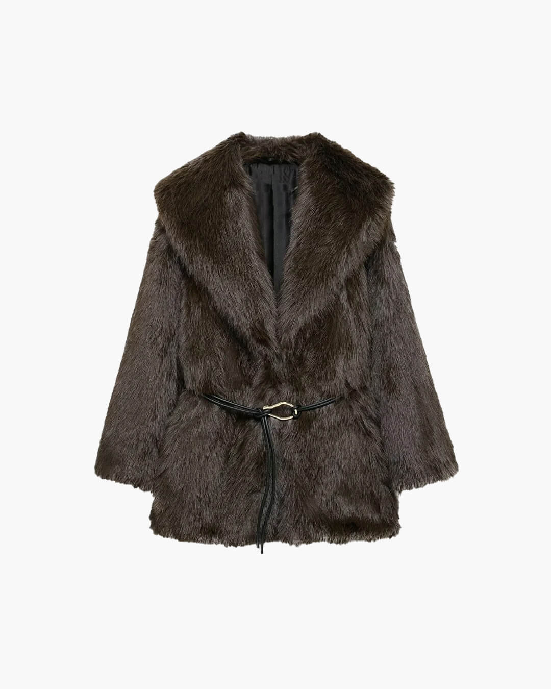 ZEYA - Feliz Faux Fur Coat with Belt
