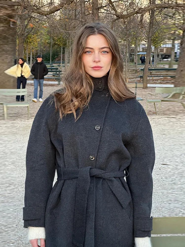 ZEYA - Lindsay Stand Collar Short Coat