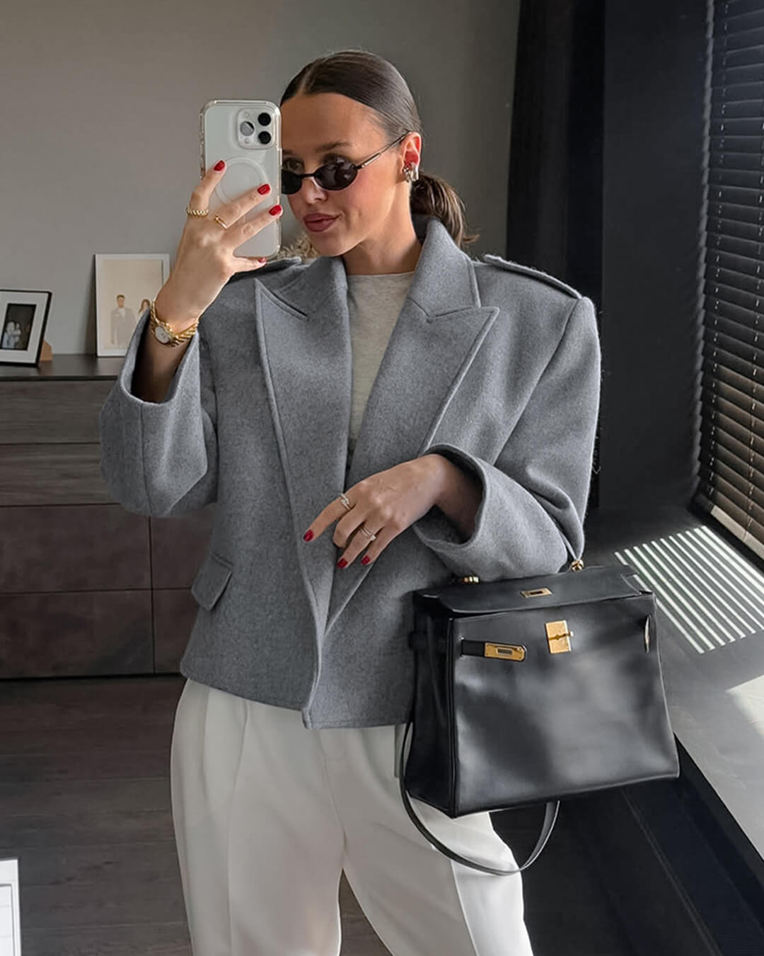 ZEYA - Tatiana Blazer with Shoulder Pads