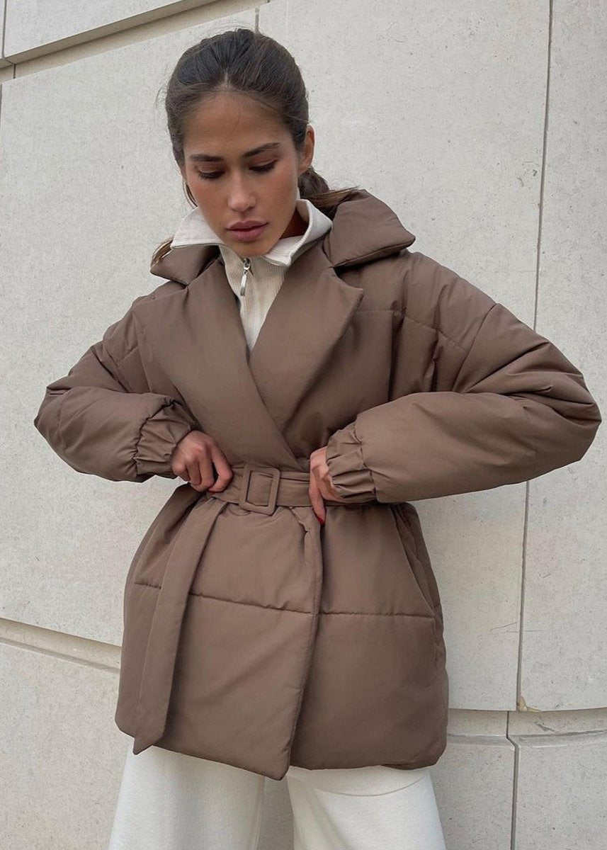 ZEYA - Thalia Belted Puffer Jacket